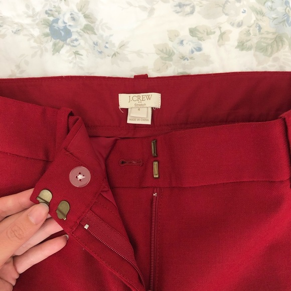 J Crew Maroon Wool Dress Pants - Picture 3 of 6